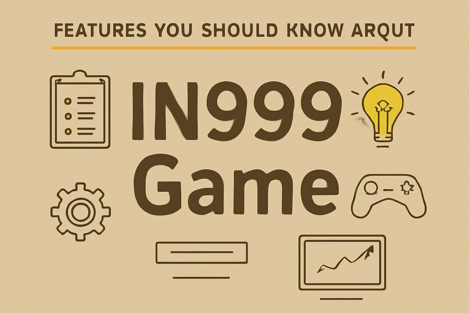 Neutral informational scene showcasing the features of IN999 Game.