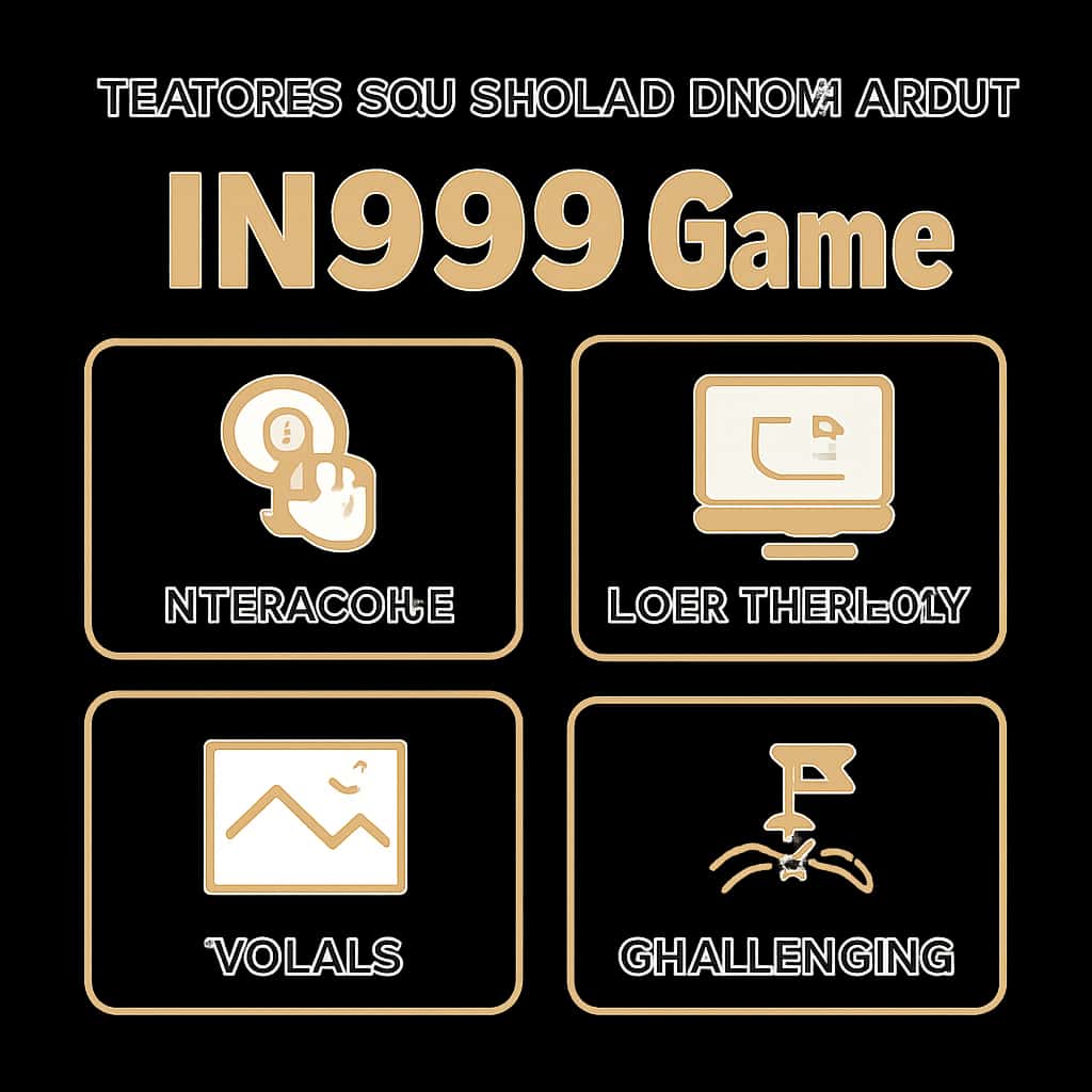 Illustration detailing the features of IN999 Game.
