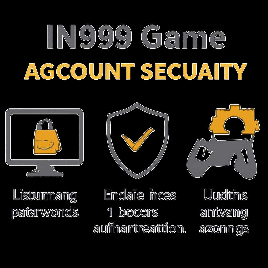 An educational diagram on account protection strategies for IN999 Game.