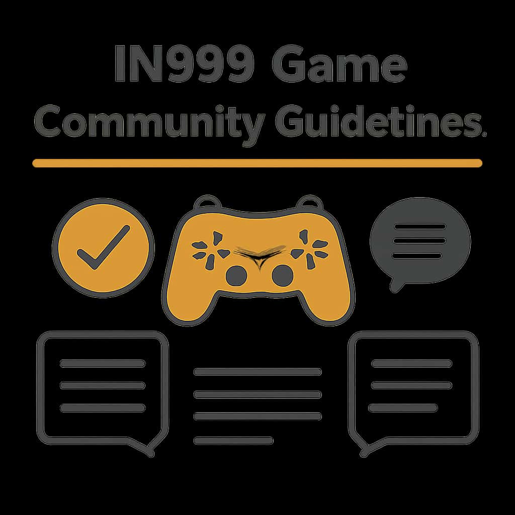 An educational diagram related to IN999 Game Community Guidelines.