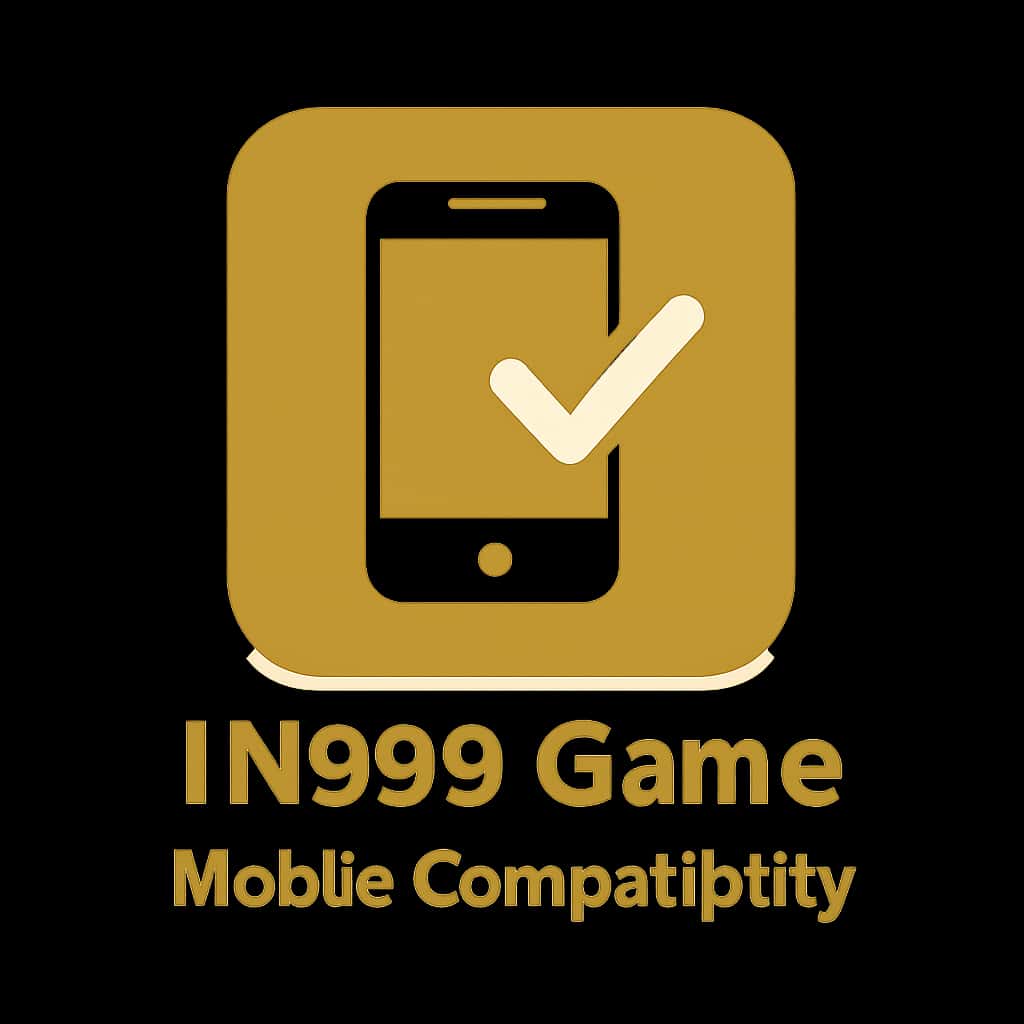 Minimalistic badge representing IN999 Game Mobile Compatibility.