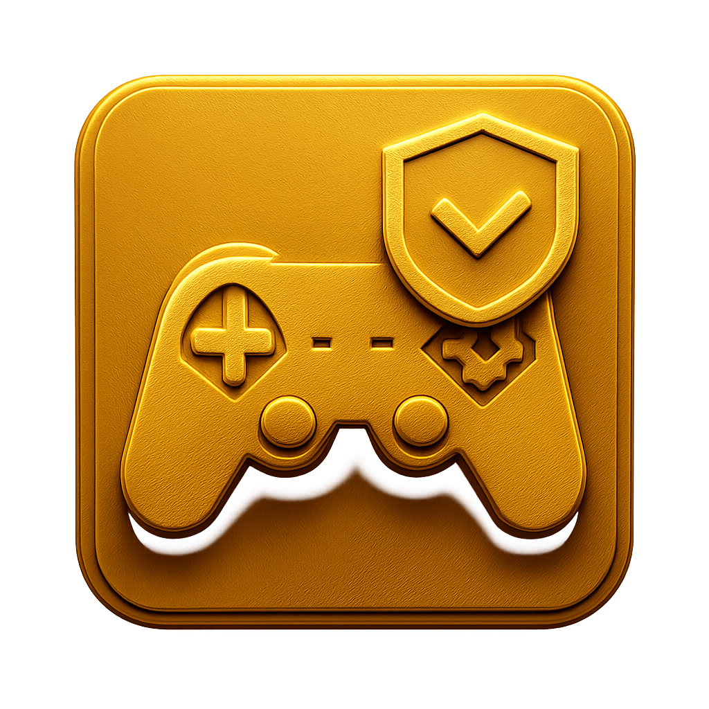 A simple badge illustrating user experience tips for IN999 Game.