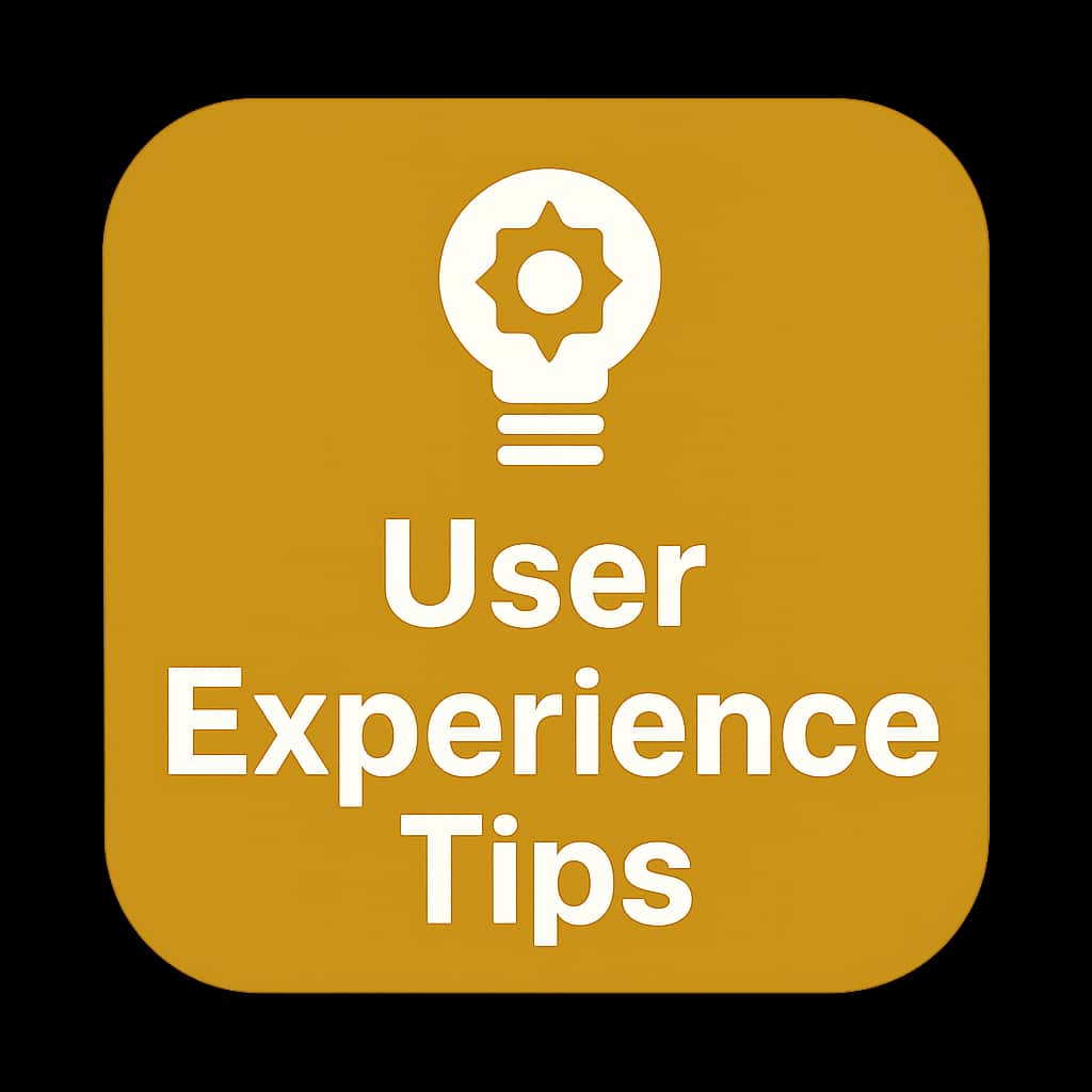 A simple badge illustrating user experience tips for IN999 Game.