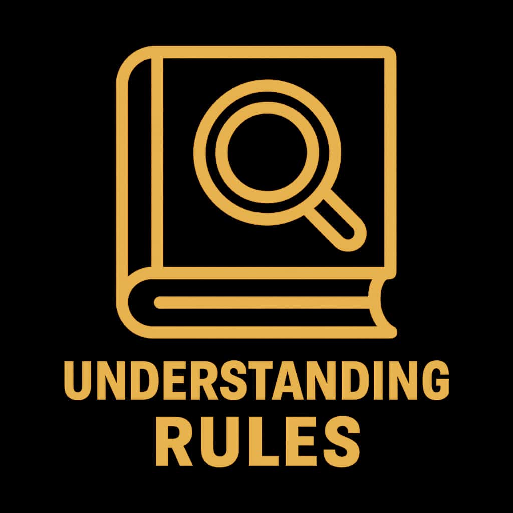 An educational badge representing IN999 Game rules.